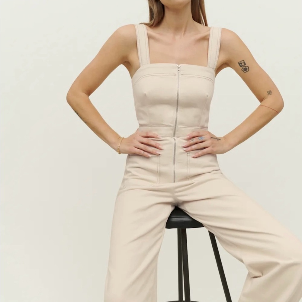 REFORMATION Ren Twill Jumpsuit